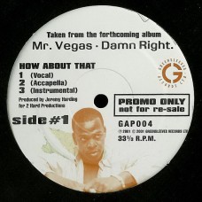 Mr. Vegas - How About That / Gal Them (12", Promo)