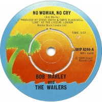 Bob Marley & The Wailers - No Woman, No Cry (7", Single, RP, Pus)