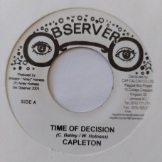 Capleton - Time Of Decision (7")