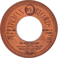 John Holt - Too Much Love (7", Single)