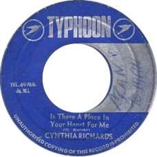 Cynthia Richards, The Typhoon All Stars - Is There A Place In Your Heart For Me (7")